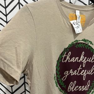 NWT Sweet Tea&Happy Things Thankful, Grateful, Blessed SS Tee SzM